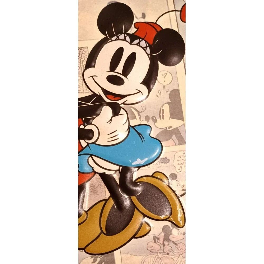 Disney Mickey & Minnie Comic Strip Book Style Embossed Metal Sign‎ Wall Decor